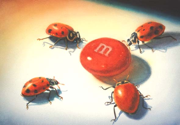 Realistic watercolor painting