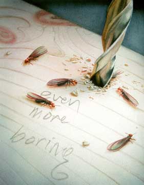 More boring, 2007, watercolor