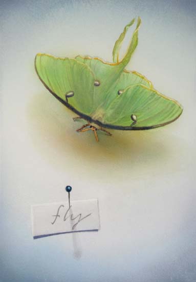 Realistic watercolor painting