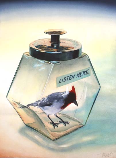 Realistic watercolor painting