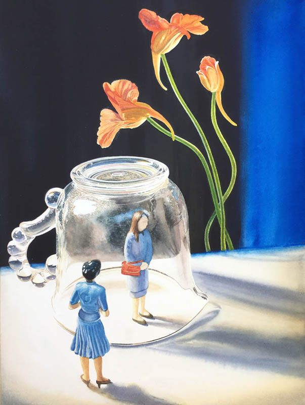 Realistic watercolor painting