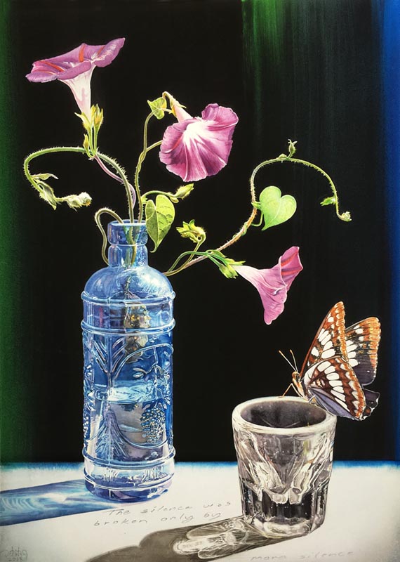 Realistic watercolor painting