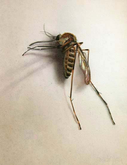 Realistic watercolor painting