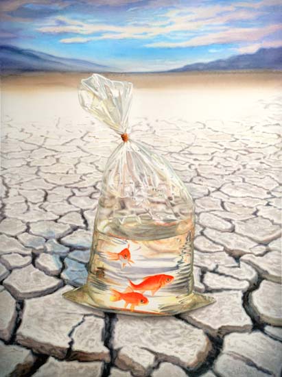 Realistic watercolor painting