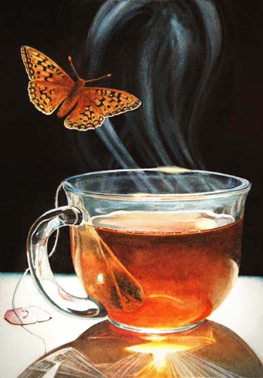 Realistic watercolor painting