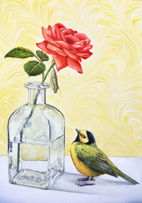 Realistic watercolor painting